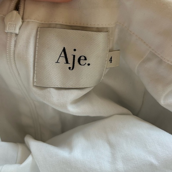 Aje Celeste Sequin Shell Top & Cherie Mini Skirt Set in Silver - Picture 9 of 11